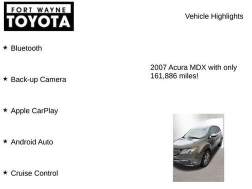 2007 Acura MDX Technology