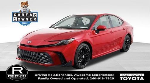 Supersonic Red 2025 Toyota Camry SE
