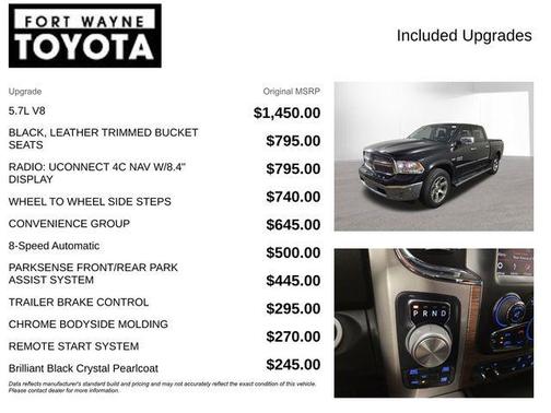 Brilliant Black Crystal Pearlcoat 2018 RAM 1500 Laramie