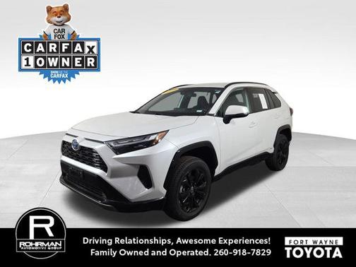 Wind Chill Pearl 2023 Toyota RAV4 Hybrid SE