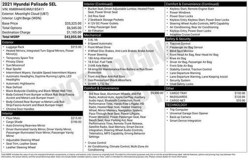 2021 Hyundai PALISADE SEL