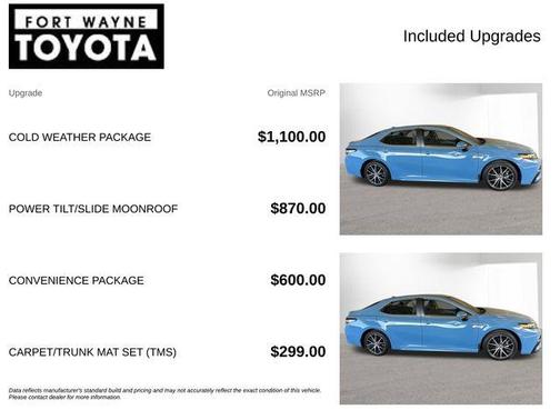 Cavalry Blue 2023 Toyota Camry SE