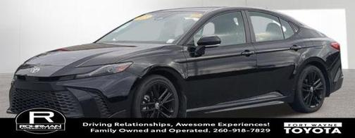 Midnight Black Metallic 2025 Toyota Camry SE