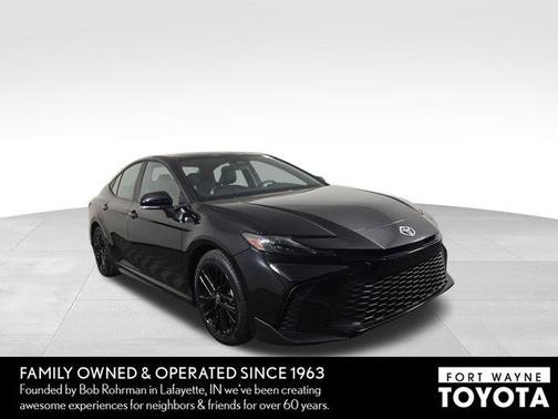Midnight Black Metallic 2025 Toyota Camry SE
