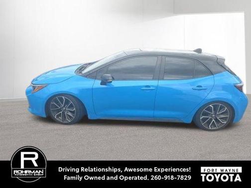 Blue Flame w/Midnight Black 2021 Toyota Corolla XSE