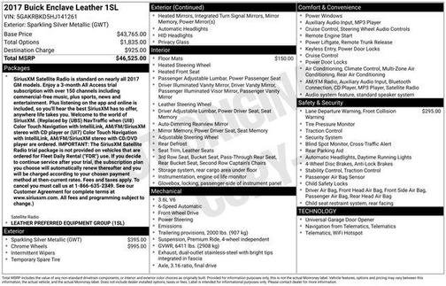 2017 Buick Enclave Leather