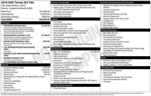 2018 GMC Terrain SLT