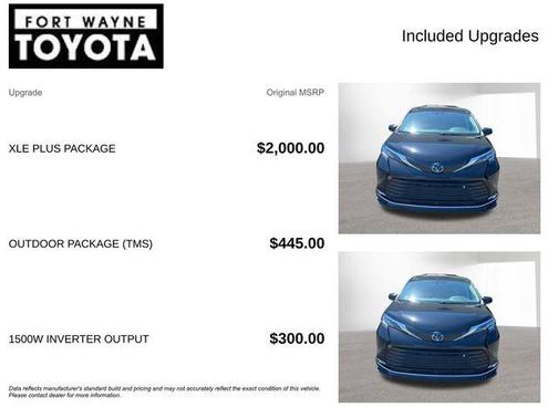 Midnight Black Metallic 2022 Toyota Sienna XLE