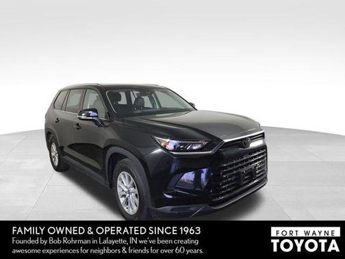 Midnight Black Metallic 2025 Toyota Grand Highlander XLE