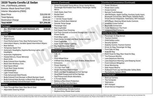 2020 Toyota Corolla LE