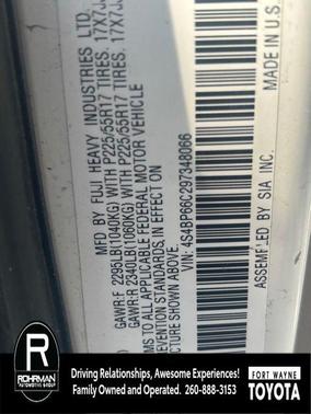 2009 Subaru Outback 2.5 i Limited