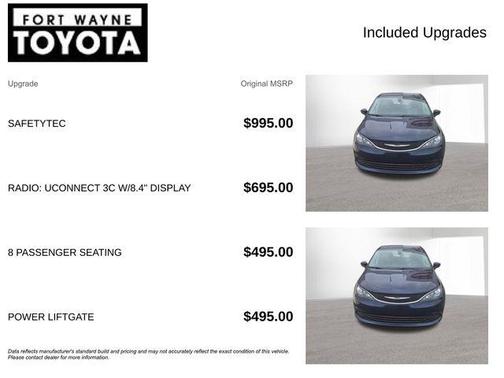 Jazz Blue Pearlcoat 2017 Chrysler Pacifica Touring