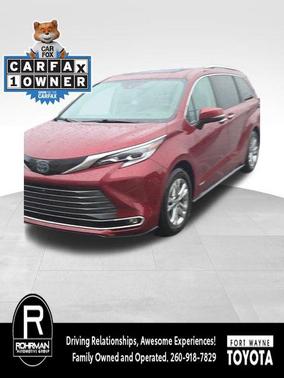 Ruby Flare Pearl 2021 Toyota Sienna Platinum 7 Passenger
