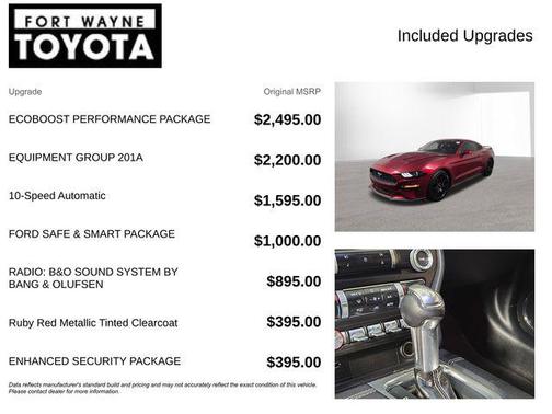 RUBY RED METALLIC TINTED CC 2019 Ford Mustang EcoBoost Premium