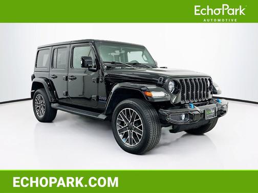 Black Clearcoat 2023 Jeep Wrangler 4xe Sahara High Altitude