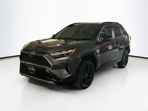 Magnetic Gray Metallic/Midnight Black Metallic 2025 Toyota RAV4 Hybrid SE