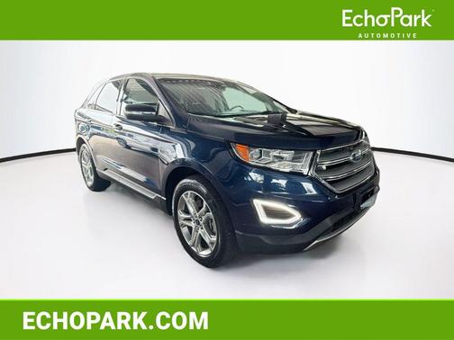Blue Jeans Metallic 2017 Ford Edge Titanium