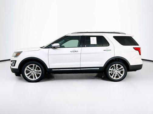 White Platinum Metallic Tri-Coat 2017 Ford Explorer Limited