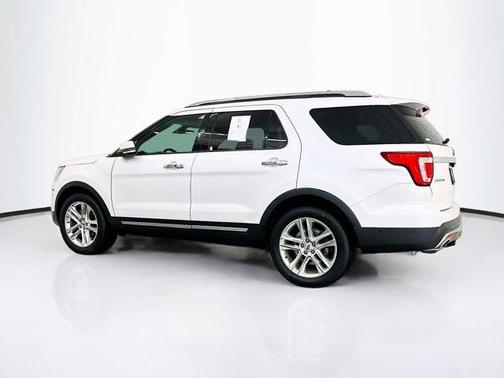White Platinum Metallic Tri-Coat 2017 Ford Explorer Limited