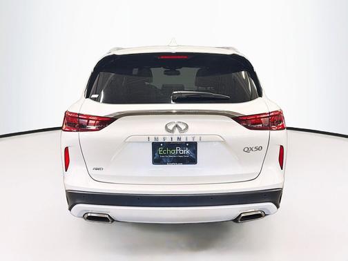 Majestic White 2021 INFINITI QX50 LUXE AWD