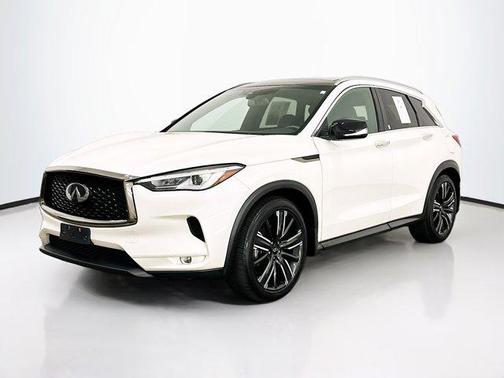 Majestic White 2021 INFINITI QX50 LUXE AWD