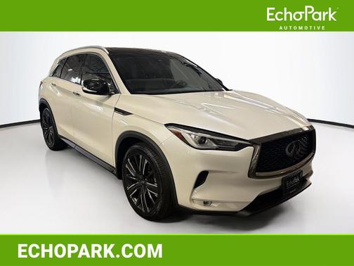 Majestic White 2021 INFINITI QX50 LUXE AWD
