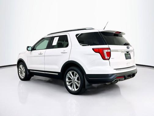 White Platinum Metallic Tri-Coat 2018 Ford Explorer XLT