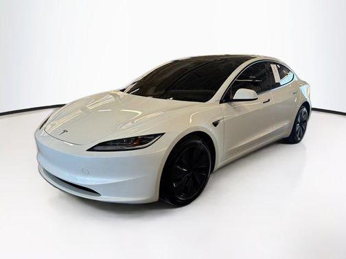 Pearl White Multi-Coat 2025 Tesla Model 3 Long Range