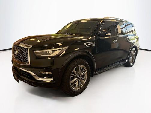 Black Obsidian 2021 INFINITI QX80 Luxe