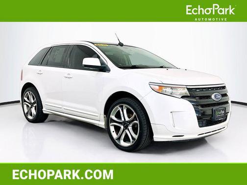 White Platinum Metallic Tri-Coat 2011 Ford Edge Sport