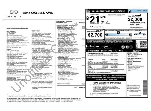 2014 INFINITI QX60 Base