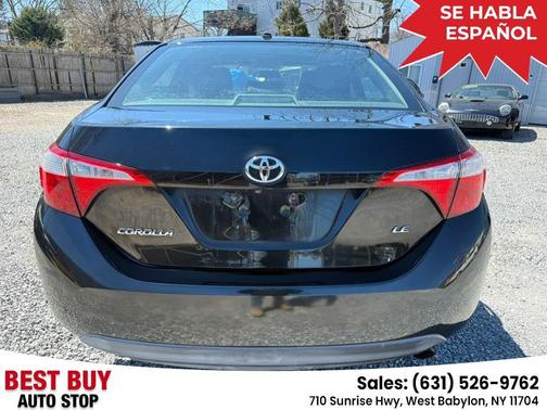 Black Sand Mica 2015 Toyota Corolla LE Plus