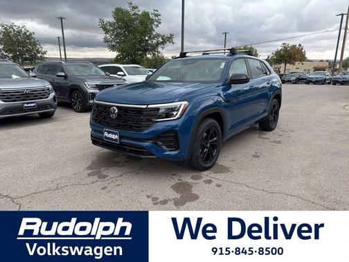 Mountain Lake Blue Metallic 2026 Volkswagen Atlas Cross Sport 2.0T SEL R-Line Black