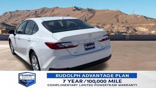 White 2025 Toyota Camry LE