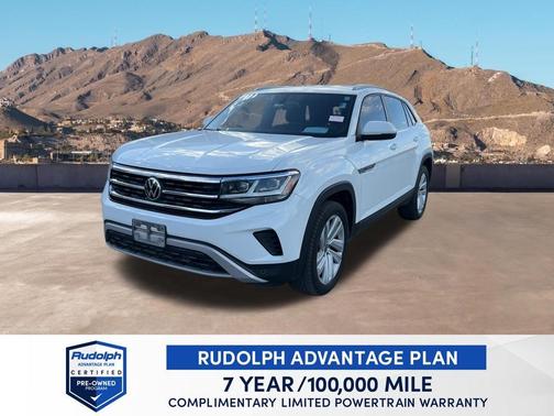 Pure White 2020 Volkswagen Atlas Cross Sport 3.6L V6 SE w/Technology