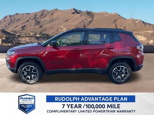 Red 2025 Jeep Compass Trailhawk