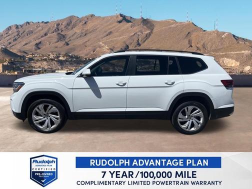 Pure White 2023 Volkswagen Atlas 3.6L SE w/Technology