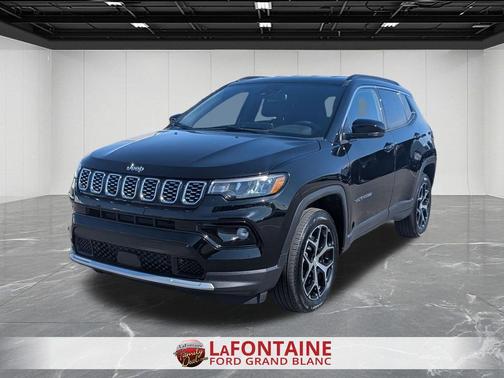 Diamond Black Crystal Pearlcoat 2024 Jeep Compass Limited