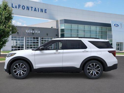 Star White Metallic Tri-Coat 2026 Ford Explorer ST-Line