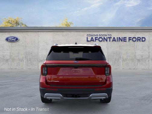 Red Metallic 2026 Ford Explorer Platinum