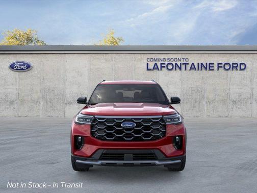Red Metallic 2026 Ford Explorer Platinum