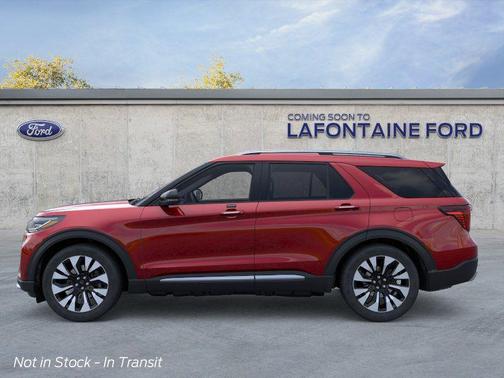 Red Metallic 2026 Ford Explorer Platinum