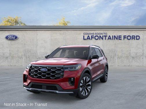 Red Metallic 2026 Ford Explorer Platinum