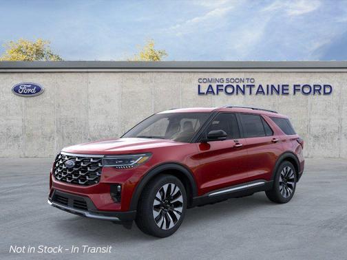 Red Metallic 2026 Ford Explorer Platinum