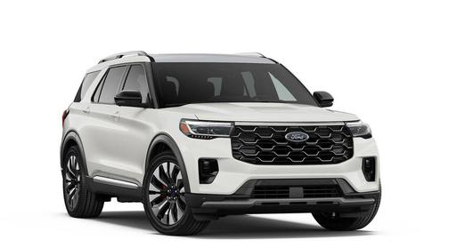 Star White Metallic Tri-Coat 2026 Ford Explorer Platinum