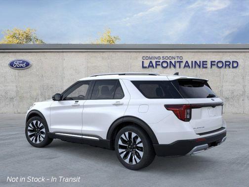 Star White Metallic Tri-Coat 2026 Ford Explorer Platinum