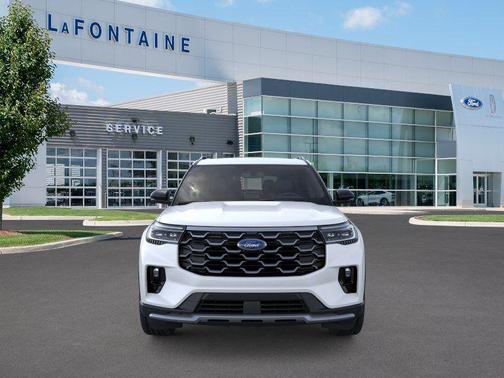 White 2026 Ford Explorer Platinum