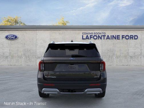 Agate Black Metallic 2026 Ford Explorer Platinum