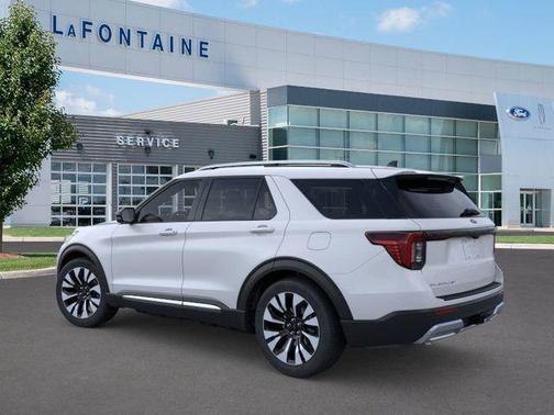 Space White Metallic 2026 Ford Explorer Platinum