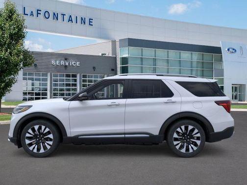 Space White Metallic 2026 Ford Explorer Platinum
